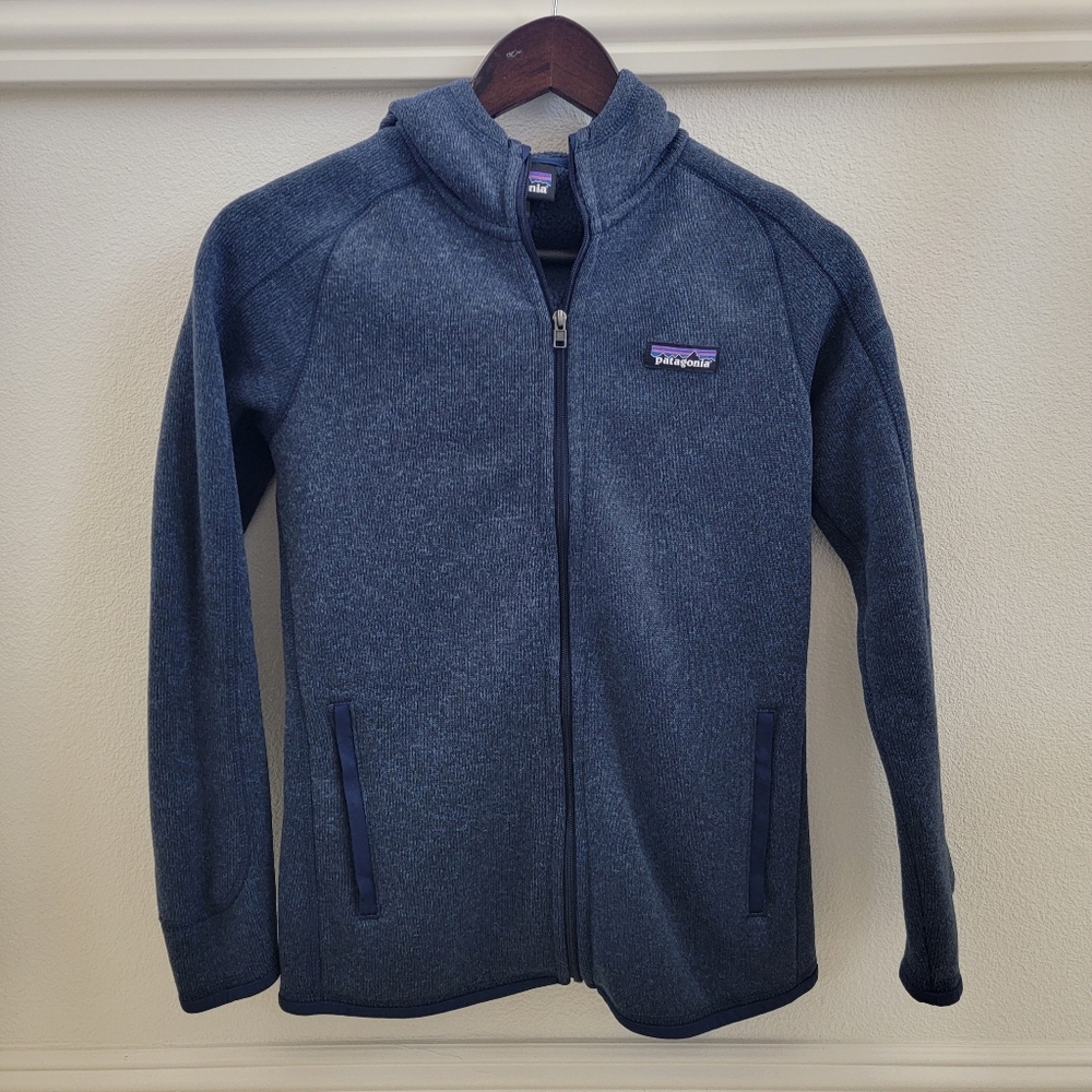 Patagonia Women's Better Sweater Fleece Hoody Jacket | Navy Blue | Size XS - Picture 2 of 8